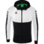 ERIMA SIX WINGS TRAINING JACKET WITH HOOD, BLACK-WHITE KIDS.