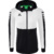 ERIMA SIX WINGS TRAINING JACKET WITH HOOD, BLACK-WHITE WOMEN.