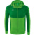 ERIMA SIX WINGS TRAINING JACKET WITH HOOD, GREEN-EMERALD KIDS.