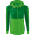 ERIMA SIX WINGS TRAINING JACKET WITH HOOD, GREEN-EMERALD WOMEN.