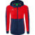 ERIMA SIX WINGS TRAINING JACKET WITH HOOD, NEW NAVY-RED WOMEN.