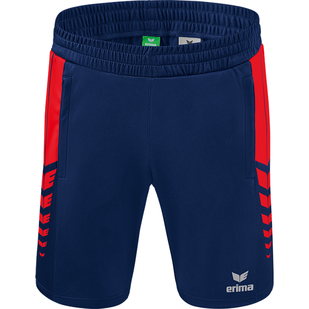 ERIMA SIX WINGS WORKER SHORTS, NEW NAVY-RED KIDS.