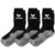 ERIMA SPORTS SOCKS, BLACK-WHITE (3 PAIRS).