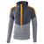 ERIMA SQUAD SUDADERA CON CAPUCHA, GRIS PIZARRA-GRIS-NARANJA HOMBRE.