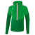 ERIMA SQUAD SUDADERA CON CAPUCHA, VERDE-ESMERALDA-PLATA HOMBRE.