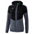 ERIMA SQUAD TRACK TOP JACKET WITH HOOD, BLACK-SLATE GREY WOMEN.