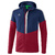 ERIMA SQUAD TRAINING JACKET WITH HOOD, NAVY-BORDEAUX-SILVER KIDS.