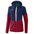 ERIMA SQUAD TRAINING JACKET WITH HOOD, NAVY-BORDEAUX-SILVER WOMEN.