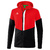 ERIMA SQUAD TRAINING JACKET WITH HOOD, RED-BLACK-WHITE KIDS.