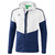 ERIMA SQUAD TRAINING JACKET WITH HOOD, WHITE-NAVY-SLATE GREY KIDS.