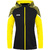 HOODED JACKET JAKO PERFORMANCE, BLACK-SOFT-YELLOW WOMEN.