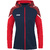 HOODED JACKET JAKO PERFORMANCE, SEABLUE-RED WOMEN.