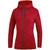 HOODED JACKET JAKO PREMIUM BASICS, RED MELANGE WOMEN.