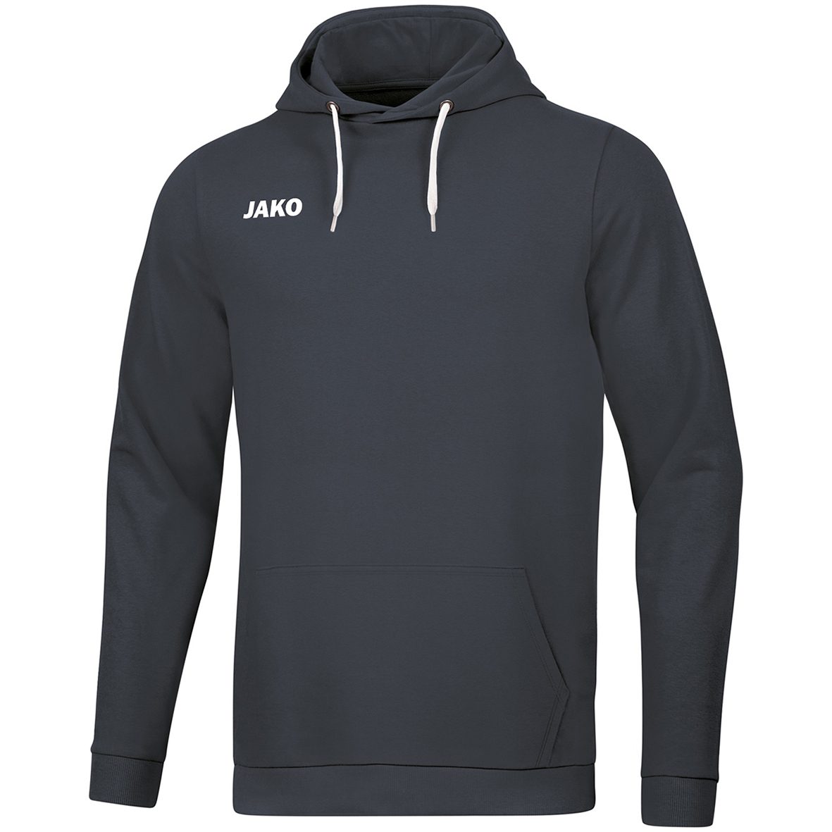 HOODED SWEATER JAKO BASE, ANTHRACITE MEN.