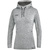 HOODED SWEATER JAKO PREMIUM BASICS, LIGHT GREY MELANGE WOMEN.