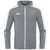 JAKO POWER HOODED JACKET, STONE GREY-WHITE-KIDS.