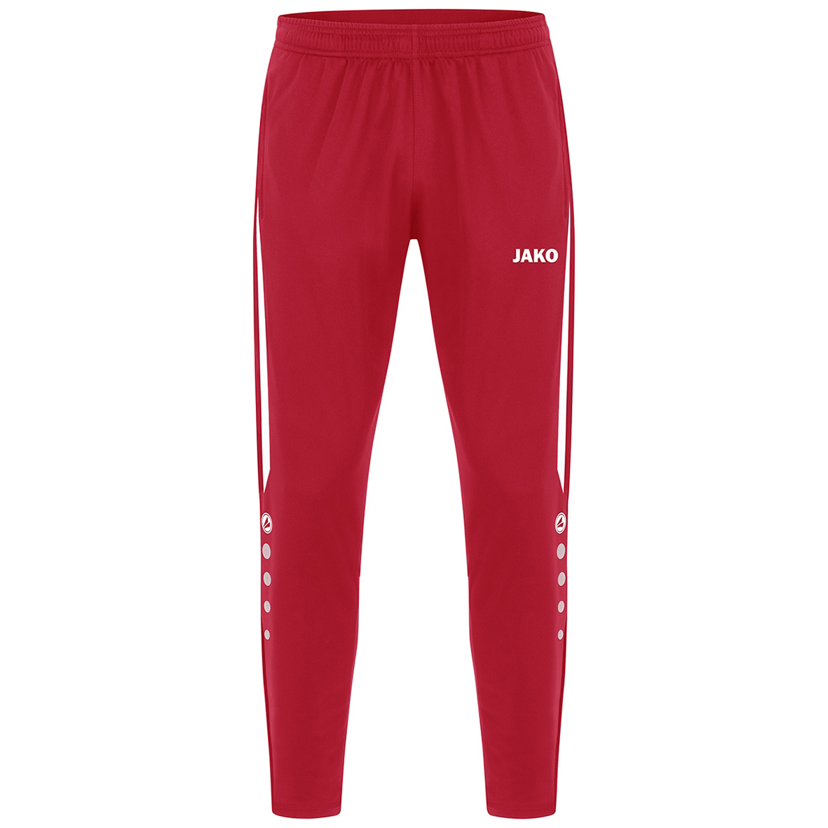 JAKO POWER POLYESTER TROUSERS, RED-WHITE MEN.