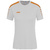 JAKO POWER T-SHIRT SHORT SLEEVE, SOFT GREY-NEON ORANGE WOMEN.