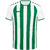 JERSEY JAKO INTER SHORT SLEEVE, WHITE-SPORT GREEN KIDS.