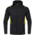 LEISURE JACKET JAKO CHALLENGE WITH HOOD, BLACK MELANGE-CITRO MEN.