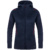 LEISURE JACKET JAKO CHALLENGE WITH HOOD, SEABLUE MELANGE-MAROON WOMEN.