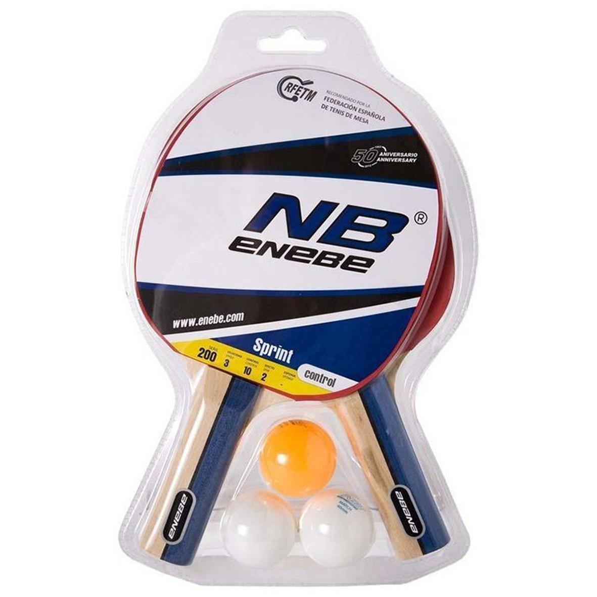 NB SPRINT COMPLETE SET (2 SPRINT PADDLES + 3 BALLS 200).