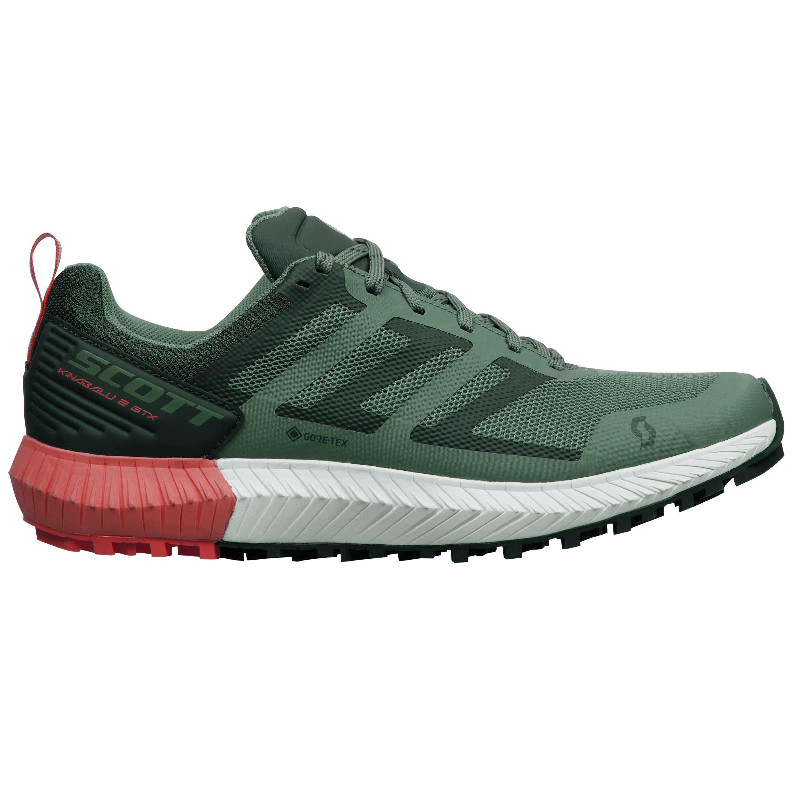 RUNNING SHOES SCOTT WS KINABALU 2 GTX, FROST GREEN-CORAL PINK WOMAN.
