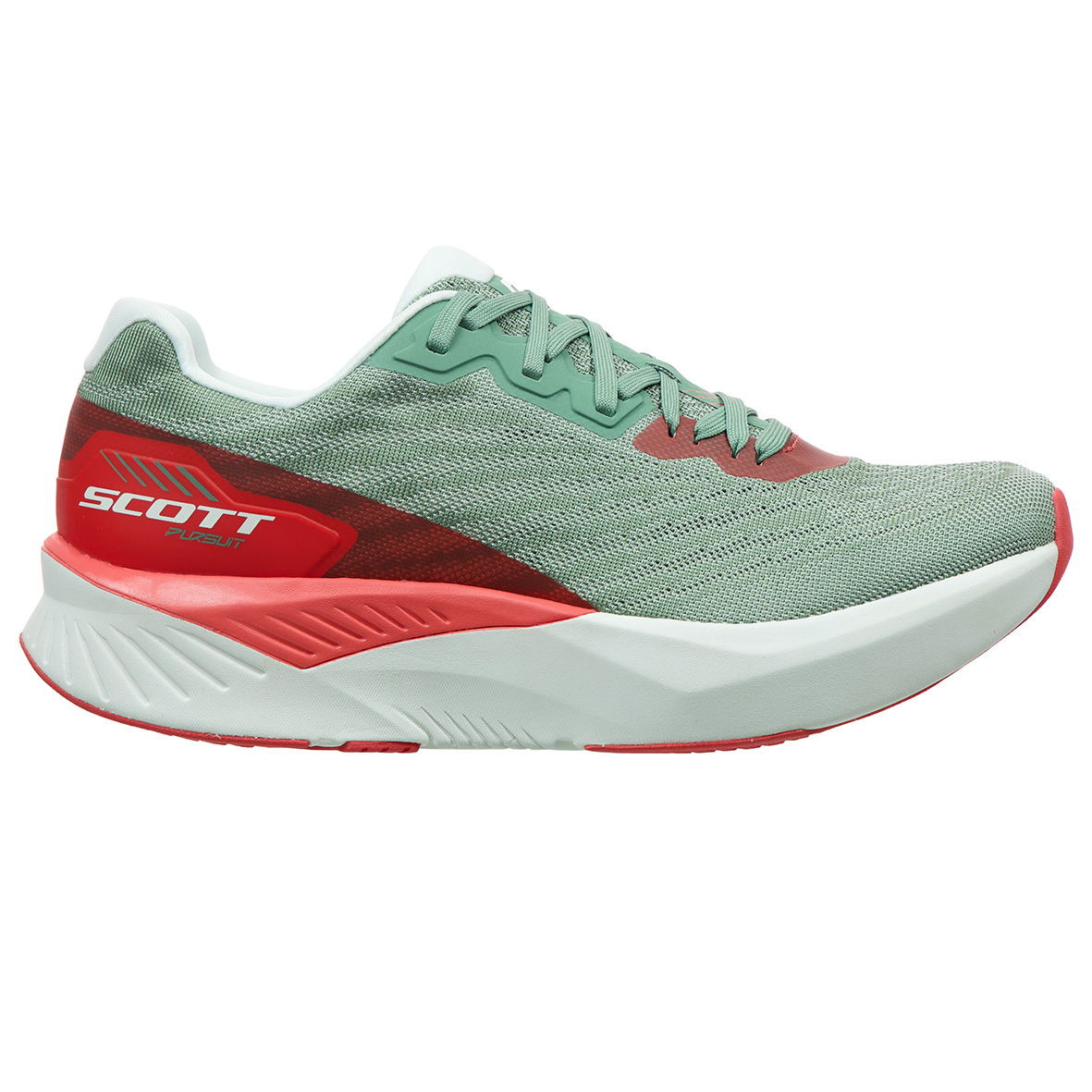 RUNNING SHOES SCOTT WS PURSUIT, FROST GREEN-CORAL PINK WOMAN.