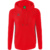 SUDADERA CON CAPUCHA ERIMA ESSENTIAL TEAM, ROJA-GRIS PIZARRA MUJER.