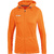 SUDADERA CON CAPUCHA JAKO RUN 2.0, NARANJA NEÓN MUJER.