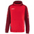 SUDADERA CON CAPUCHA SALLERX.72, ROJO-BURDEOS-BLANCO UNISEX.