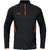 SUDADERA ZIP TOP JAKO CHALLENGE, NEGRA-NARANJA NEÓN NIÑO.