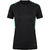 T-SHIRT JAKO CHALLENGE, BLACK MELANGE-SPORT GREEN WOMEN.