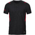 T-SHIRT JAKO CHALLENGE, NEGRA MELANGE-ROJA KIDS.