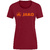 T-SHIRT JAKO PROMO, WINE RED-NEON ORANGE WOMEN.