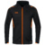 TRAINING JACKET JAKO CHALLENGE WITH HOOD, BLACK-NEON ORANGE KIDS.