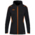 TRAINING JACKET JAKO CHALLENGE WITH HOOD, BLACK-NEON ORANGE WOMEN.