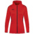 TRAINING JACKET JAKO CHALLENGE WITH HOOD, RED-BLACK WOMEN.