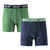 TWO PACK BOXER SHORT (GREEN-NAVY).
