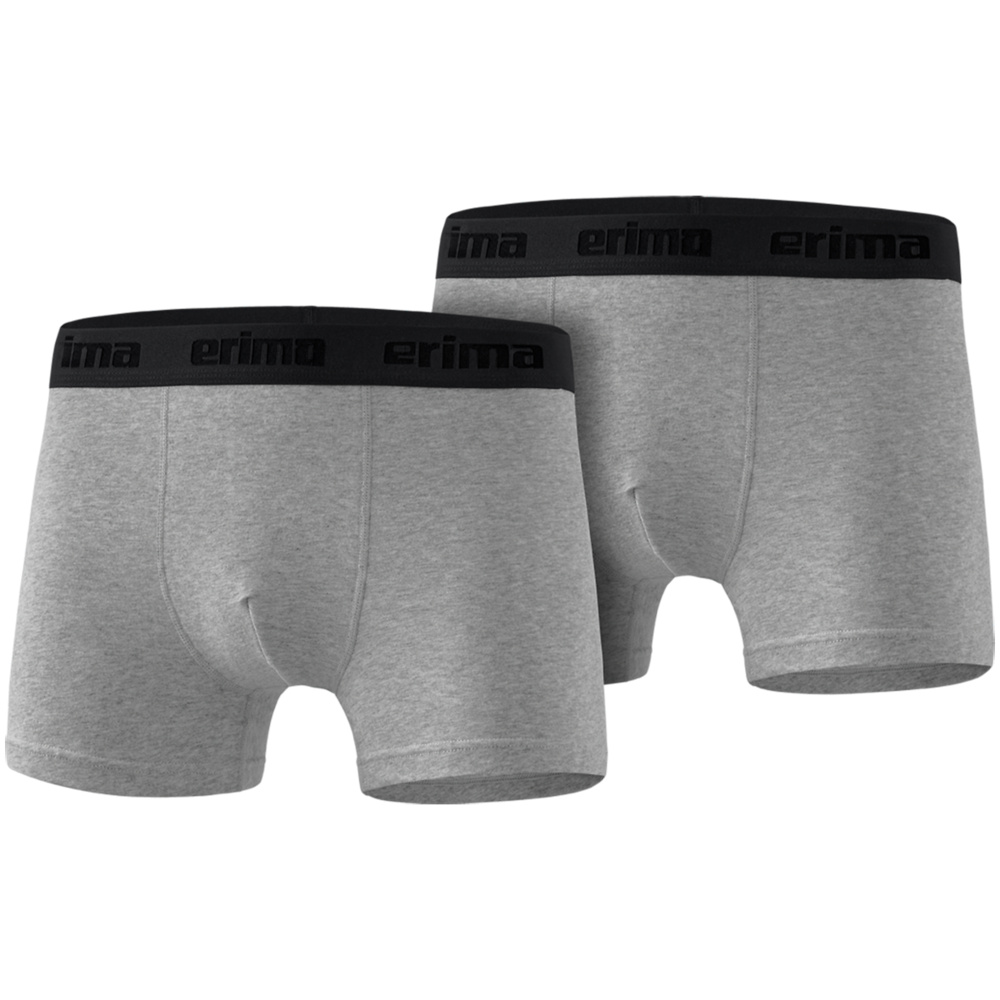 2-PACK OF ERIMA BOXER SHORTS, GREY MARL. 