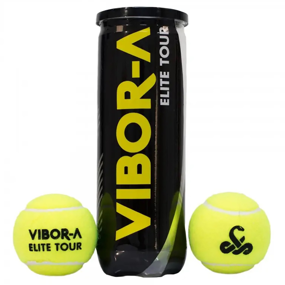 3 PACK OF VIBOR-A ELITE TOUR PADEL BALLS. 