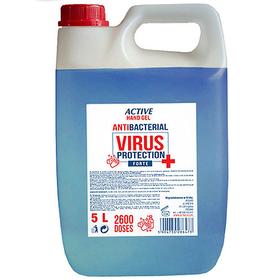 ACTIVE HAND SANITIZING GEL (5 LITERS). 