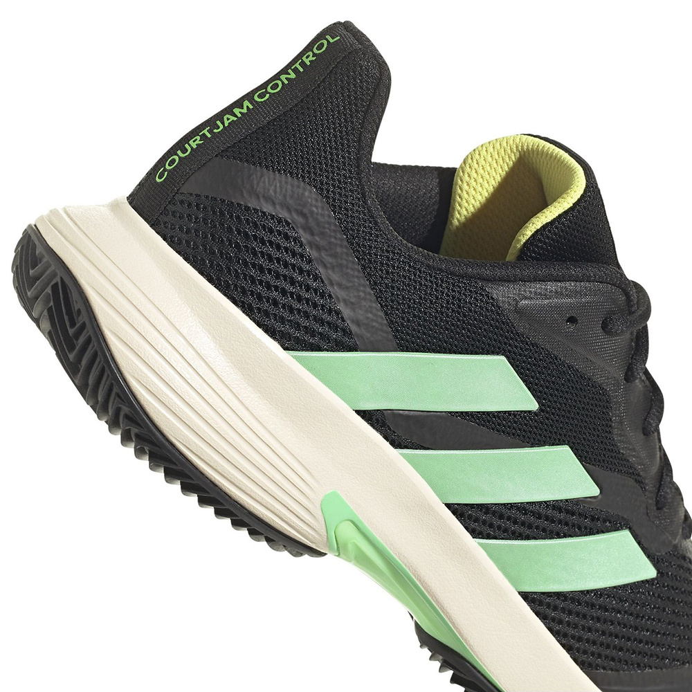 ADIDAS COURTJAM CONTROL, CORE BLACK-BEAM GREEN-BEAM YELLOW MEN. 