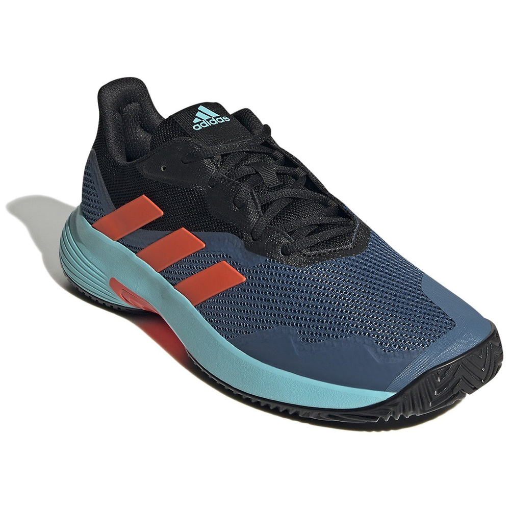 ADIDAS COURTJAM CONTROL, CORE BLACK-PULSE AQUA-ALTERED MEN. 