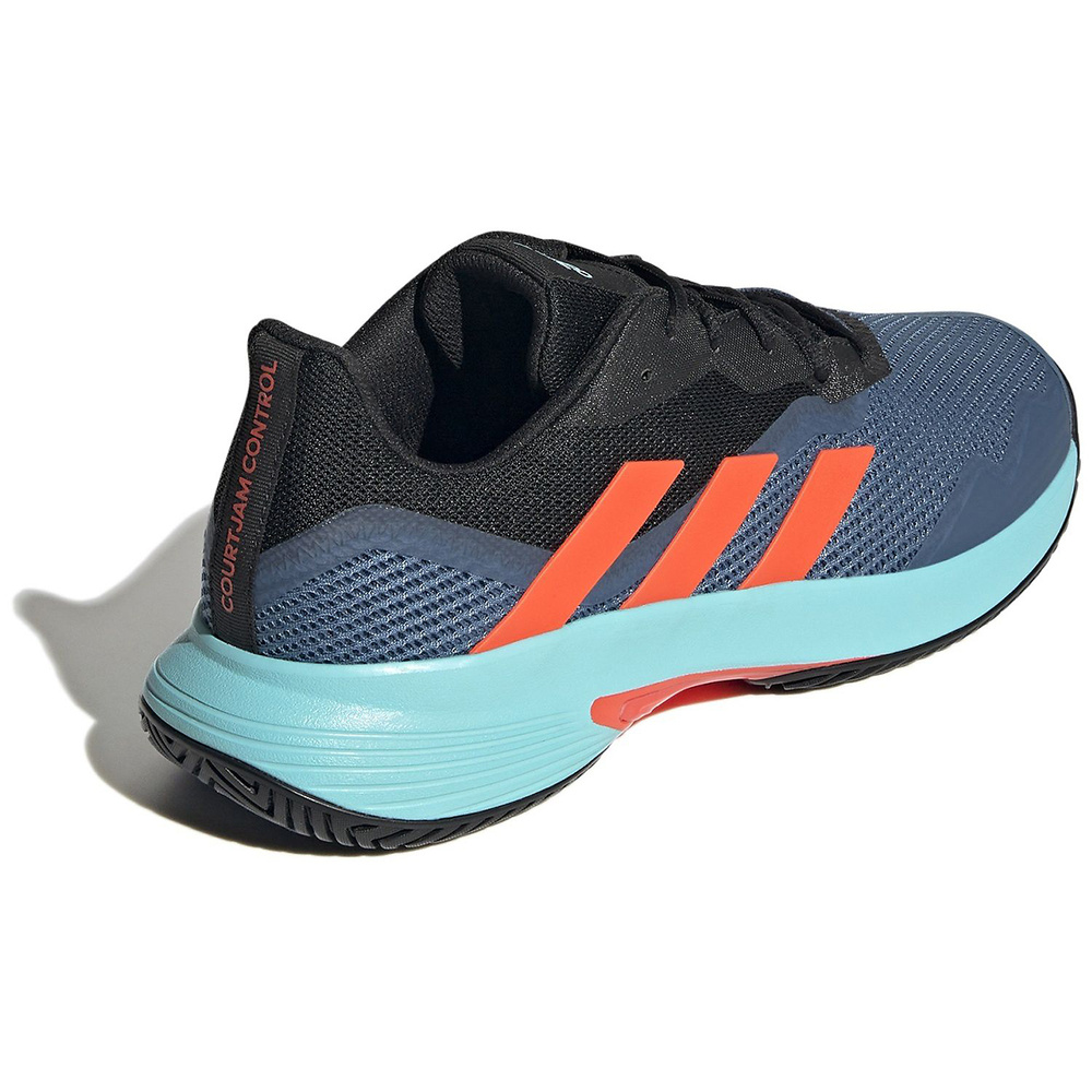 ADIDAS COURTJAM CONTROL, CORE BLACK-PULSE AQUA-ALTERED MEN. 