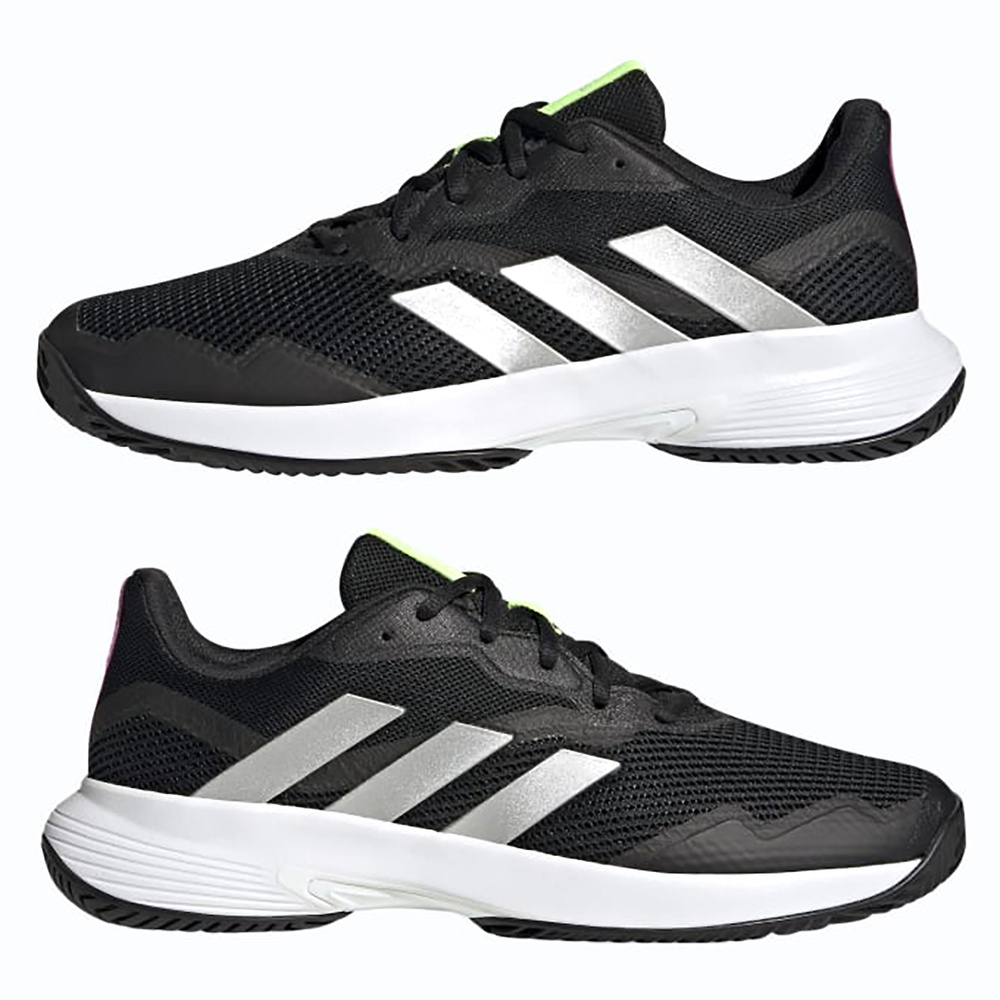 ADIDAS COURTJAM CONTROL, CORE BLACK-SILVER MET-FTWR WHITE MEN. 