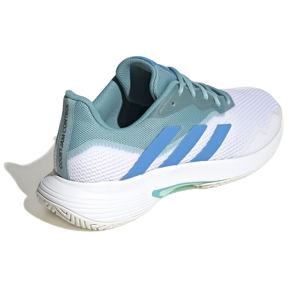 ADIDAS COURTJAM CONTROL, MINT TON-PULSE BLUE-FTWR WHITE MEN. 