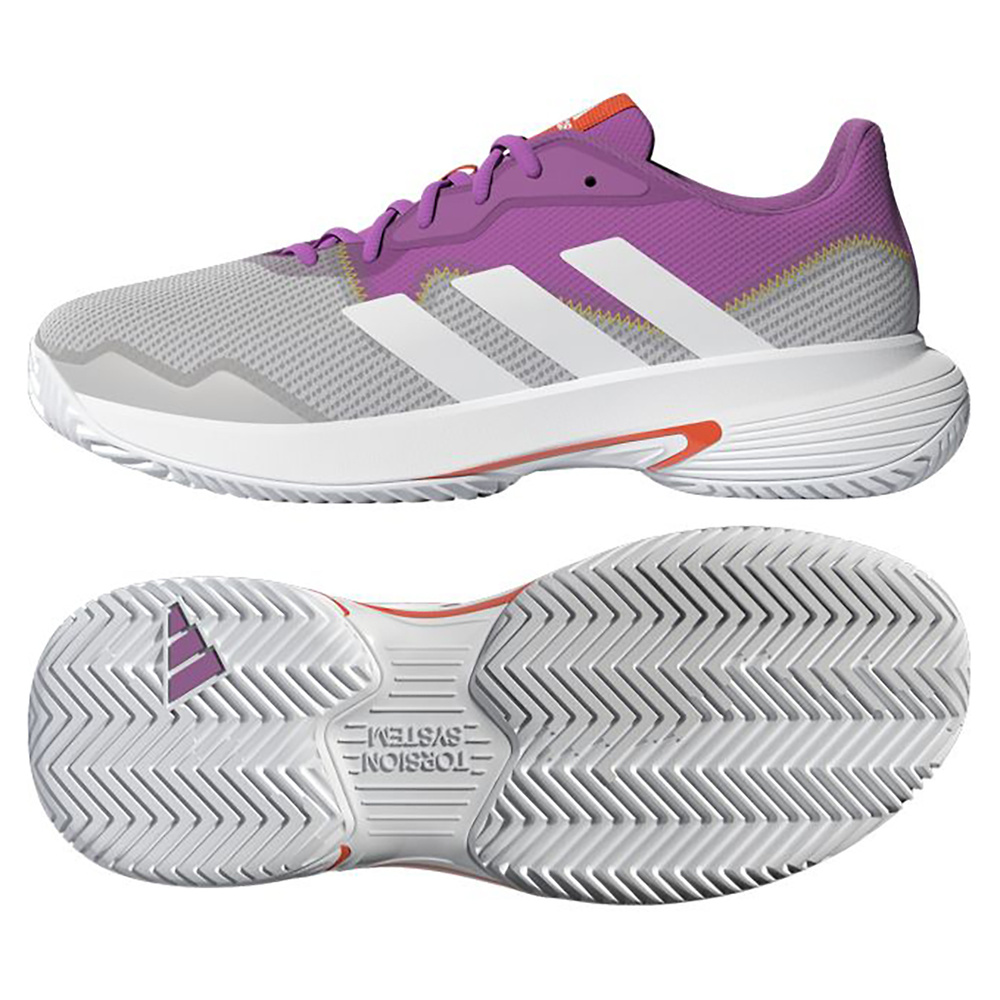 ADIDAS COURTJAM CONTROL, SEMI PULSE LILAC-FTWR WHITE-GR WOMEN. 