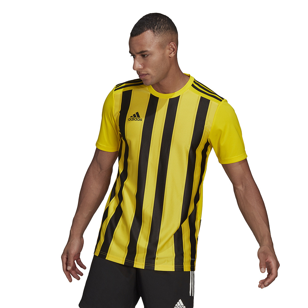 ADIDAS STRIPED 21 JERSEY SHORT SLEEVE, YELLOW-BLACK KIDS. ADIDAS STRIPED 21 JERSEY SHORT SLEEVE, YELLOW-BLACK KIDS.