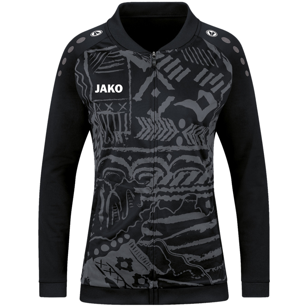 ANTHEM JACKET JAKO TROPICANA, BLACK-ANTHRACITE WOMEN. 